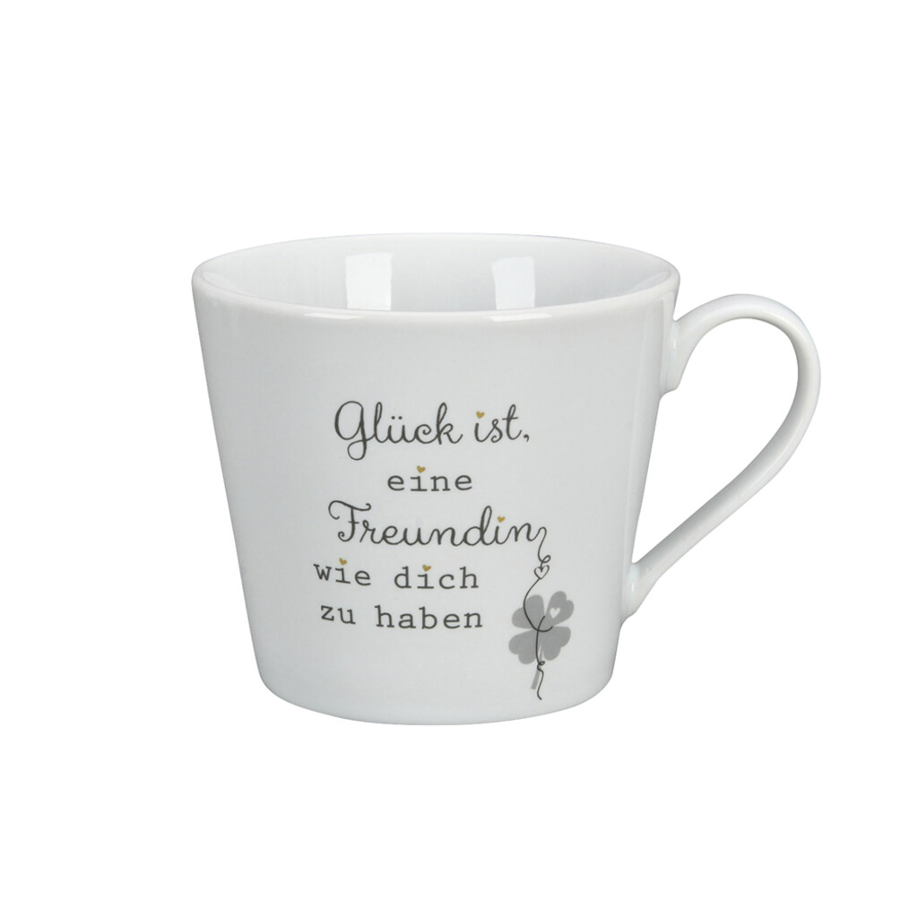Krasilnikoff Happy Cup, Glück ist eine Freundin wir dich zu haben online kaufen bei SKANDEKO