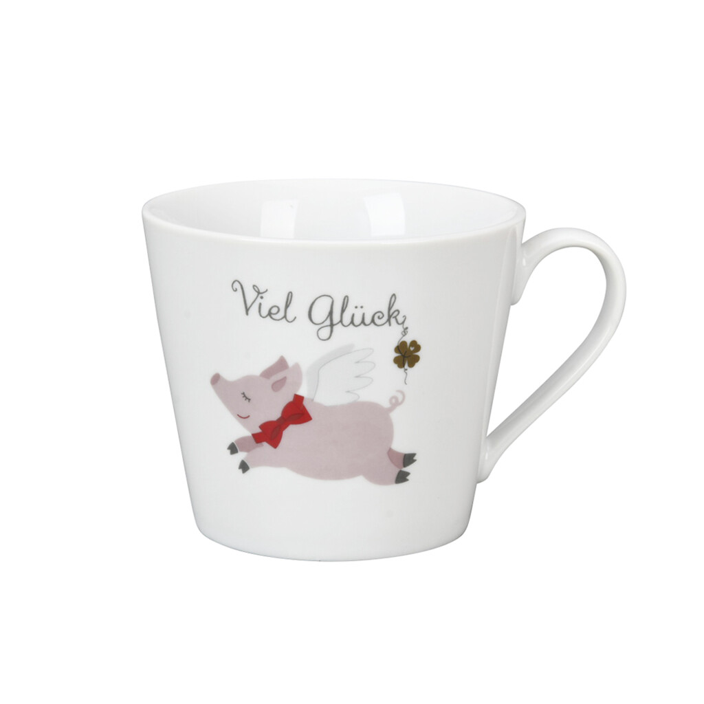 Krasilnikoff Happy Cup Tasse Viel Glück online kaufen bei SKANDEKO