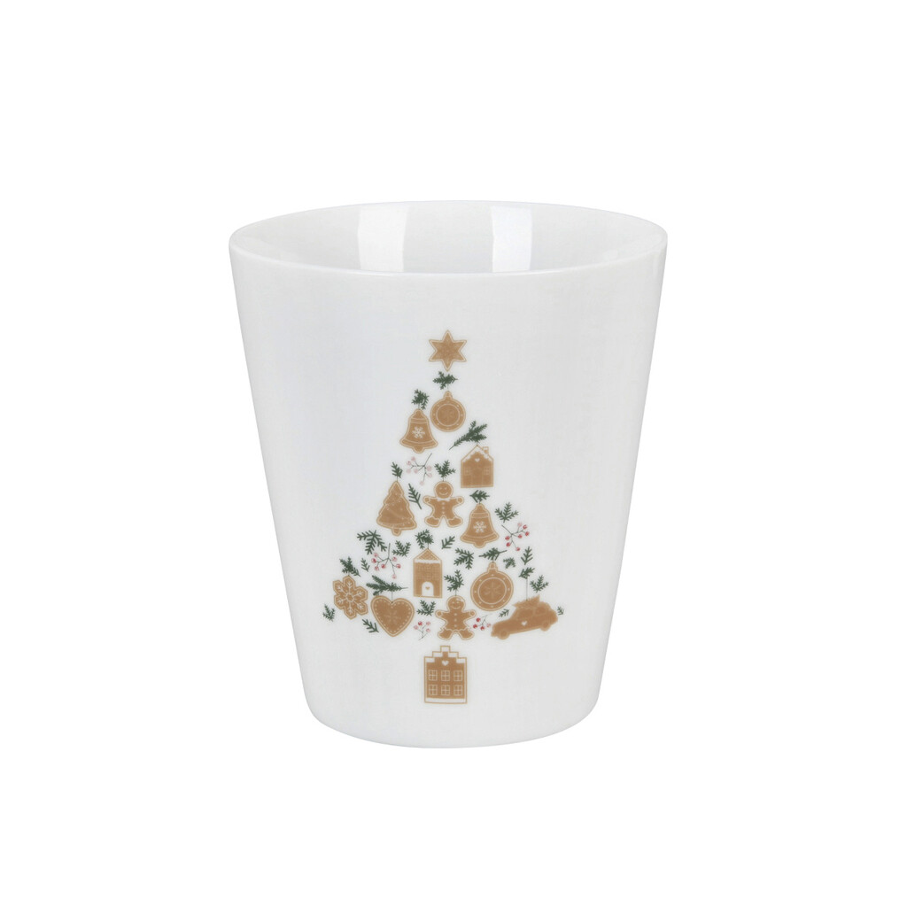 Krasilnikoff Happy Mug Becher Christmas Tree Gingerbread online kaufen bei SKANDEKO