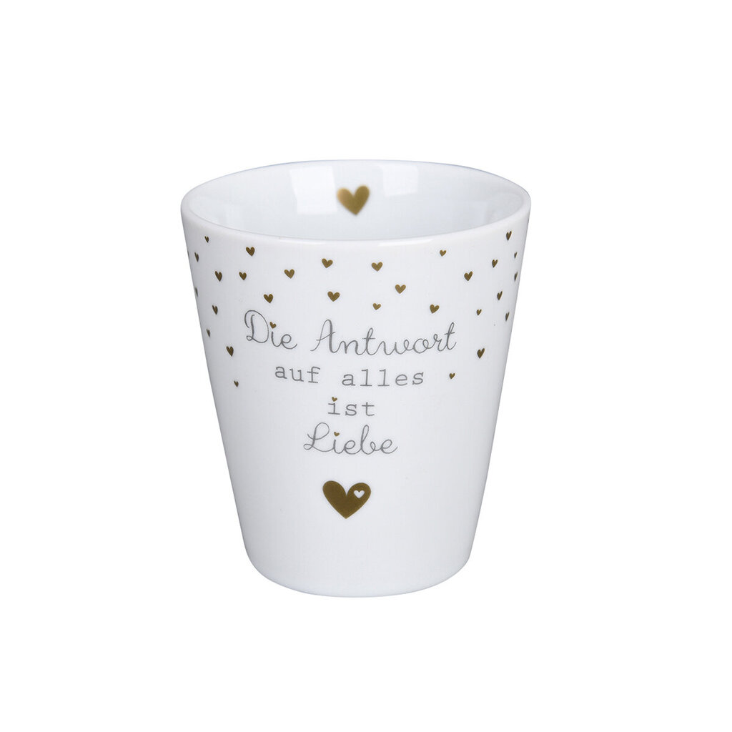 Krasilnikoff Happy Mug Becher Die Antwort auf alles ist Liebe online kaufen bei SKANDEKO
