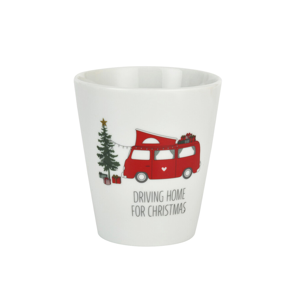 Krasilnikoff Happy Mug Becher Driving Home for Christmas, Camper online kaufen bei SKANDEKO