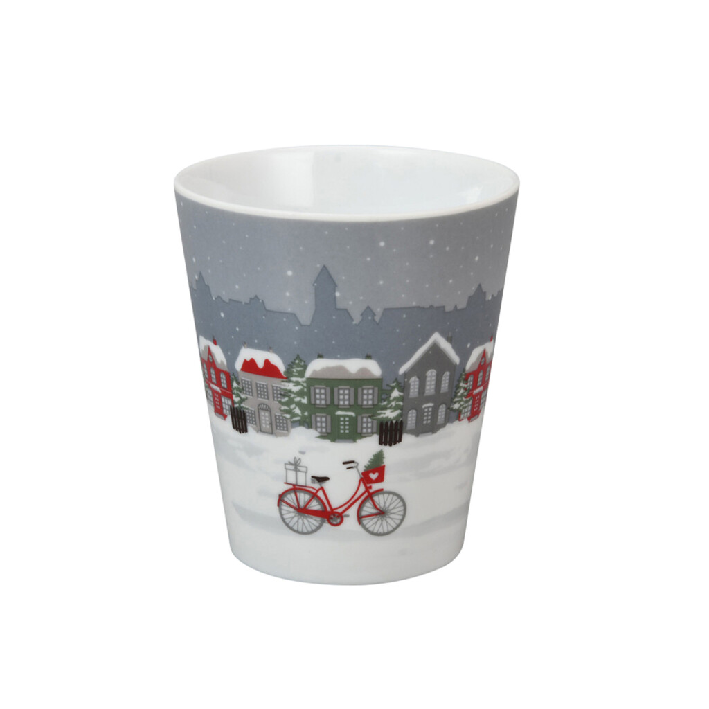 Krasilnikoff Happy Mug Becher, Riding in the city online kaufen bei SKANDEKO