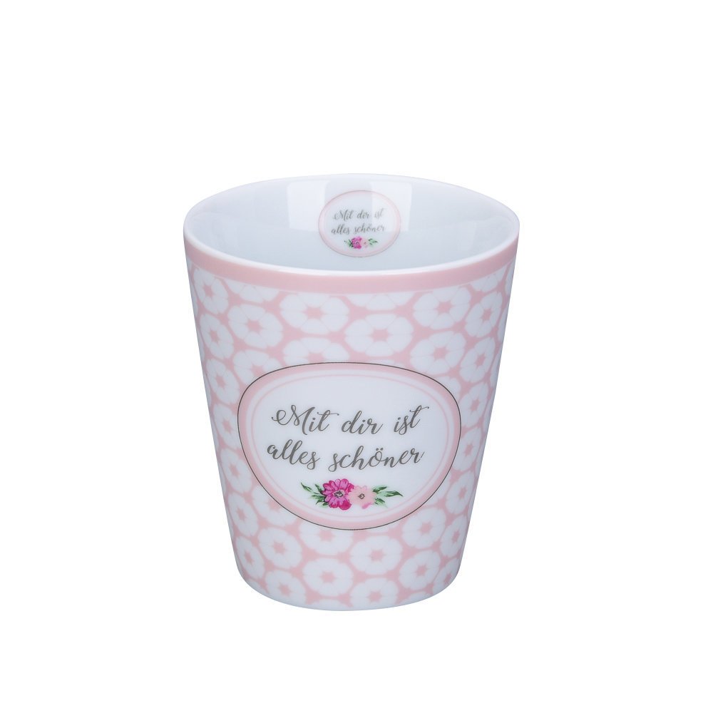 Krasilnikoff Happy Mug Mit dir ist alles schöner online kaufen bei SKANDEKO