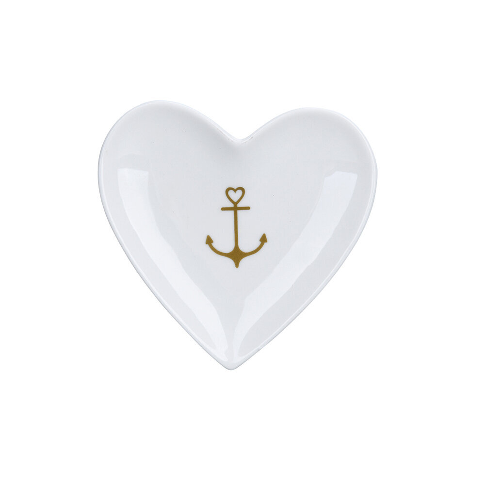 Krasilnikoff Herz Schale, Tablett Gold Anchor online kaufen bei SKANDEKO