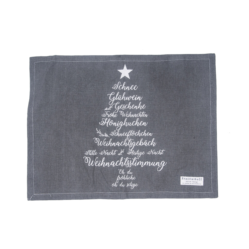 Krasilnikoff Platzmatte, Tischset Christmas Words online kaufen bei SKANDEKO (Ansicht 2)