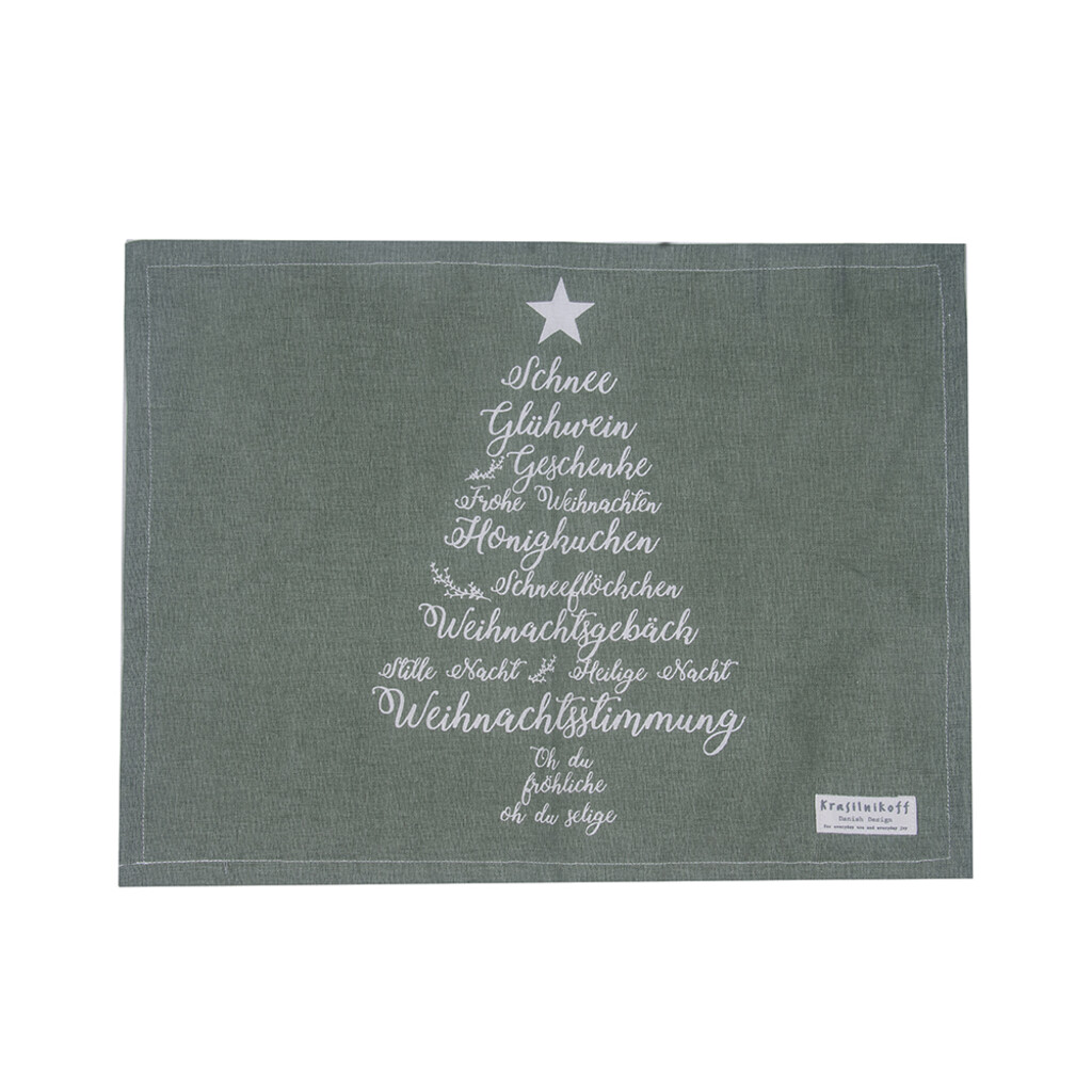 Platzmatte, Tischset Christmas Words
