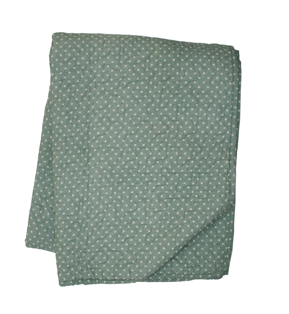 Krasilnikoff Quilt, Micro Dots, Dusty Green online kaufen bei SKANDEKO