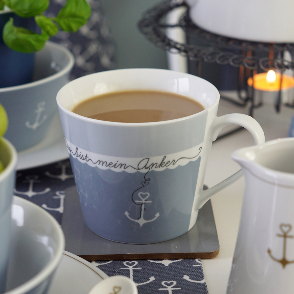 Krasilnikoff Tasse, Happy Cup Du bist mein Anker online kaufen bei SKANDEKO (Ansicht 2)