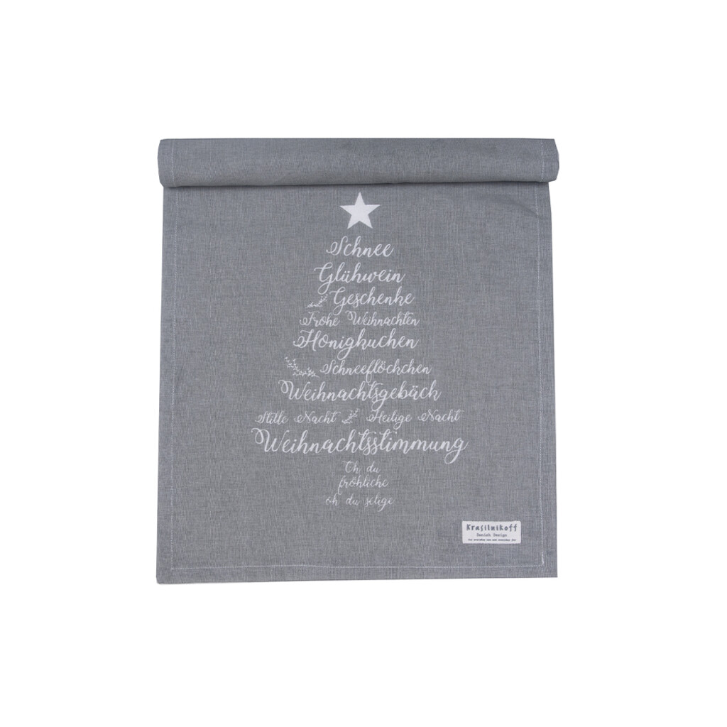 Krasilnikoff Tischläufer Christmas Words online kaufen bei SKANDEKO