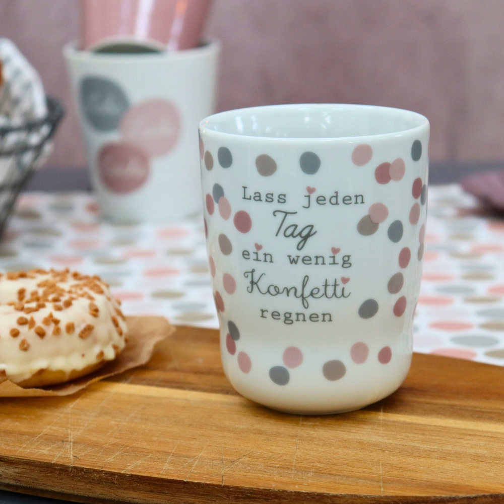 Krasilnikoff Wave Mug, Lass jeden Tag ein wenig Konfetti regnen online kaufen bei SKANDEKO (Ansicht 2)