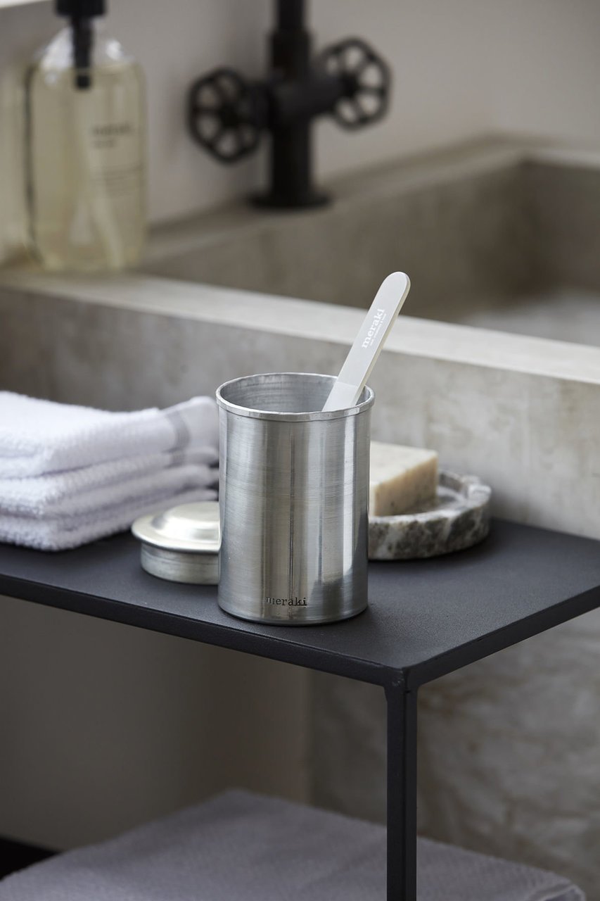 Meraki Dose mit Deckel Silber-Finish online kaufen bei SKANDEKO (Ansicht 2)