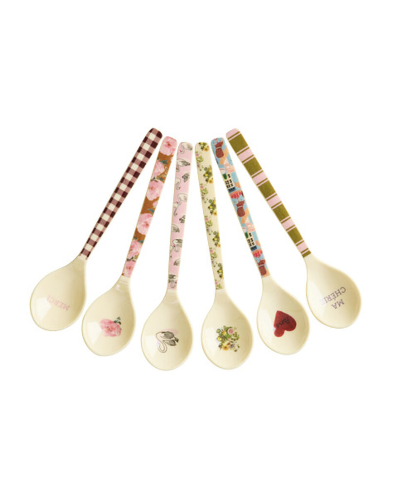 RICE Melamin Teelöffel Bon Vivant – 6er Set Bunt online kaufen bei SKANDEKO