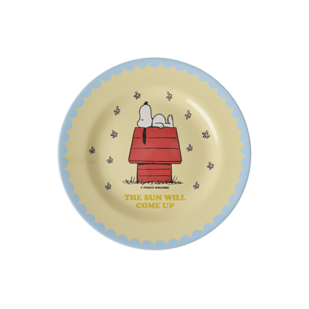 RICE Melamin Teller für Kinder Snoopy