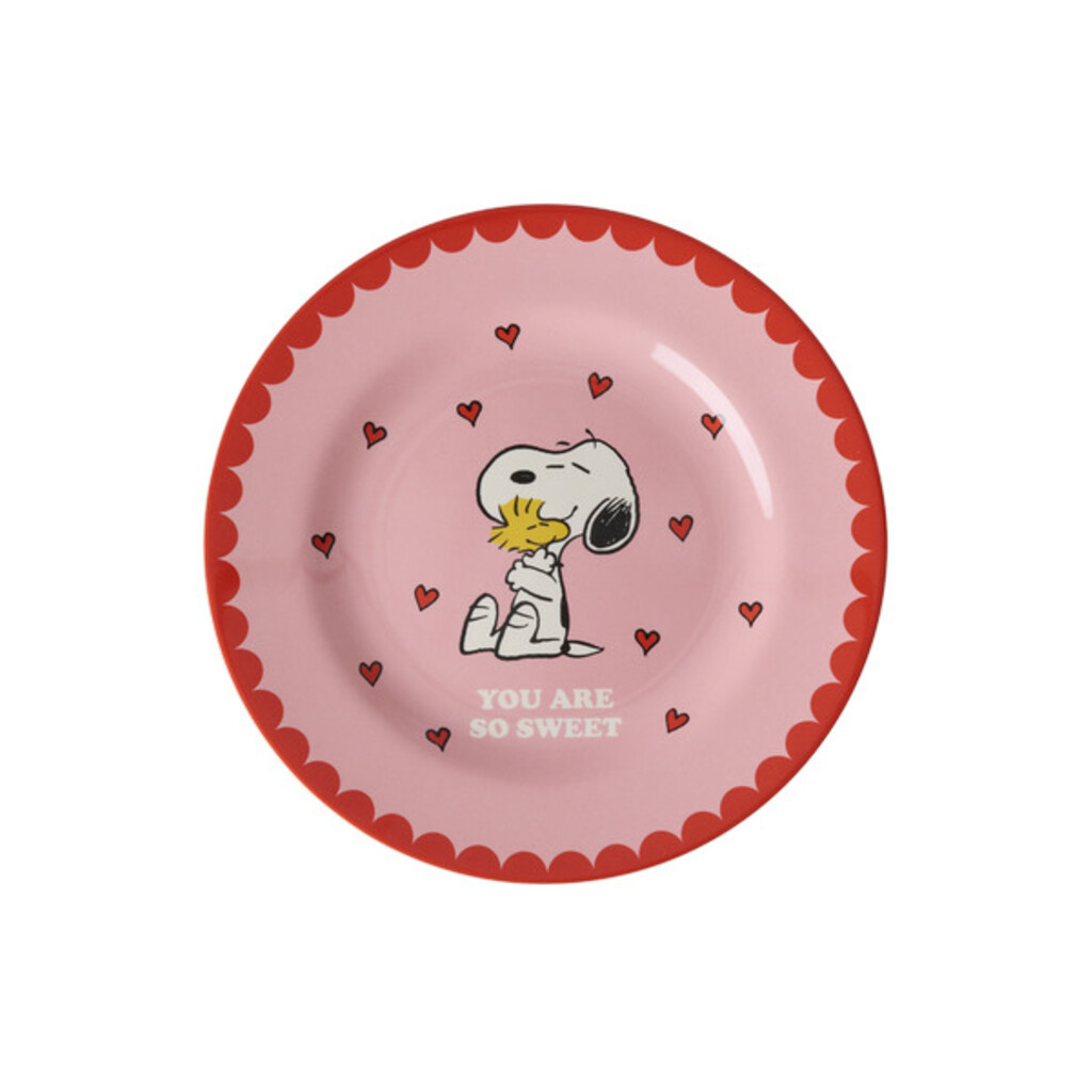 RICE Melamin Teller für Kinder Snoopy