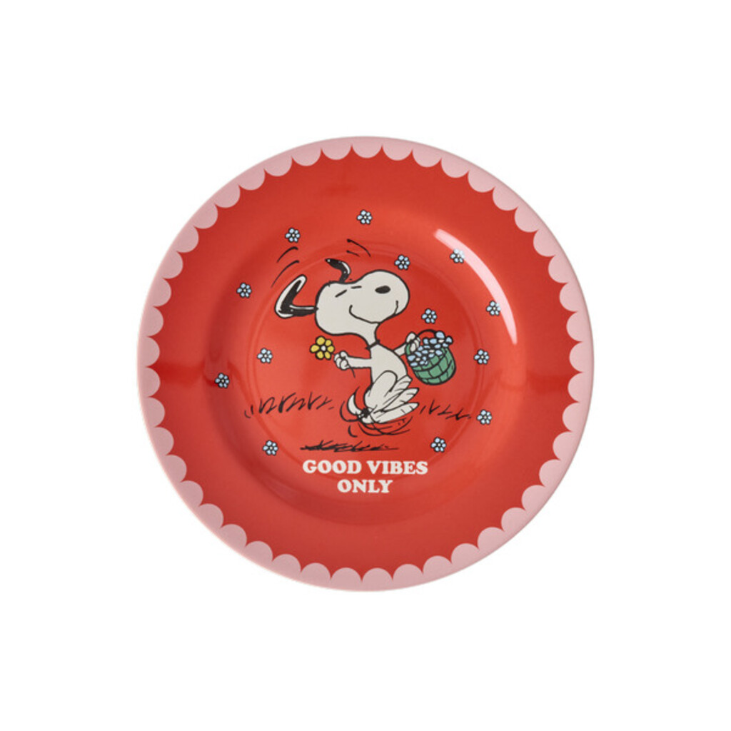 RICE Melamin Teller für Kinder Snoopy