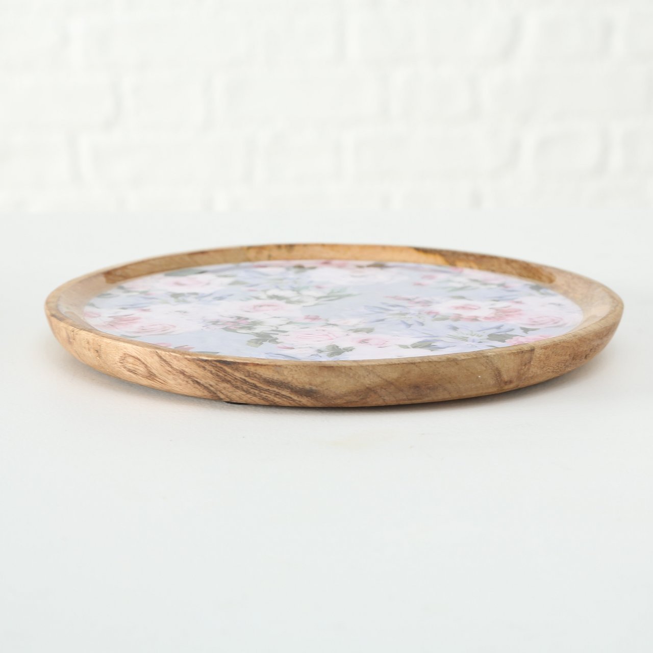 Mangoholz Teller Lilly 2er