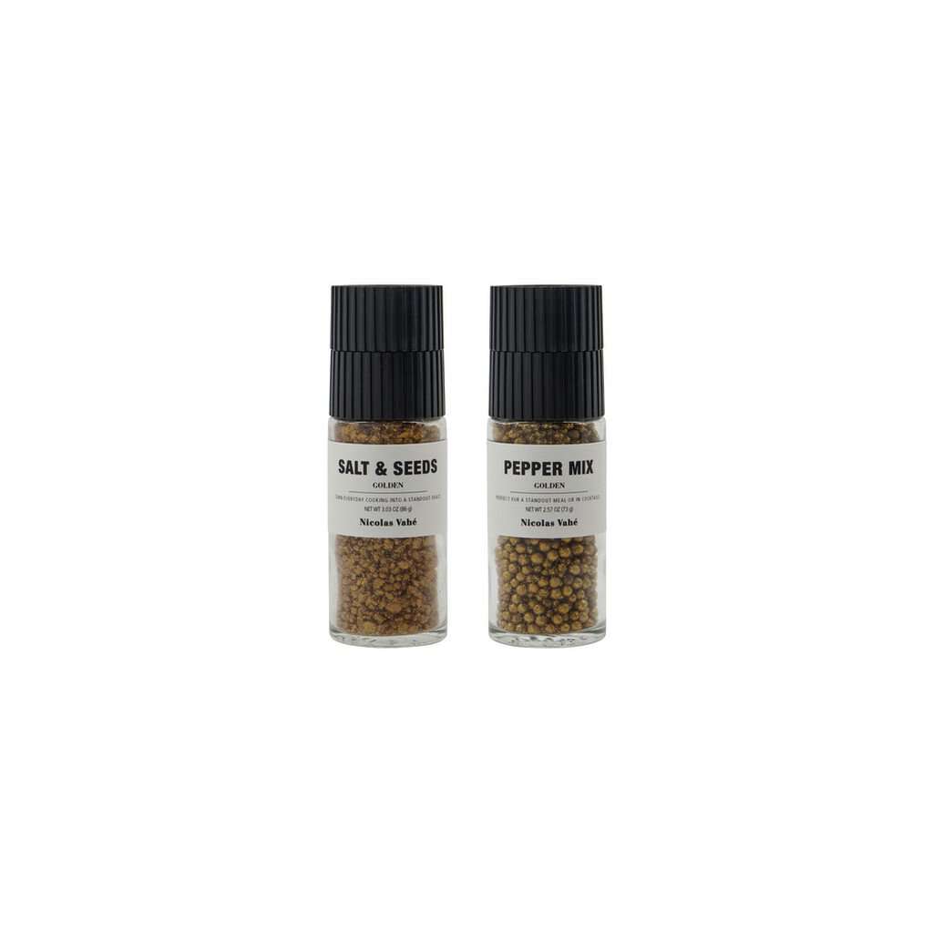 Nicolas Vahé Geschenkbox Goldene Salz- & Saatenmischung + Pfeffermischung