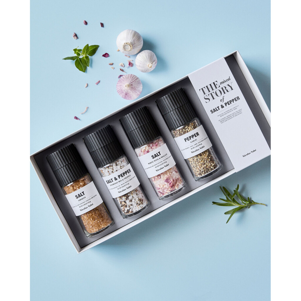 Nicolas Vahé Geschenkbox Salt & Pepper - The Mixed Story, 4er-Set