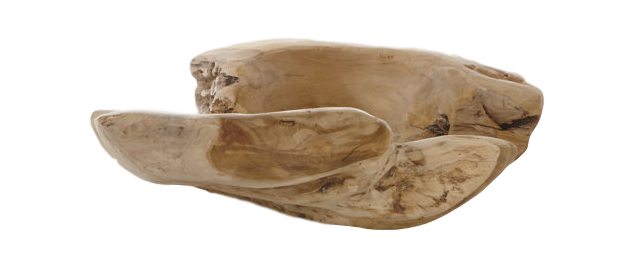 Obstschale Teakholz