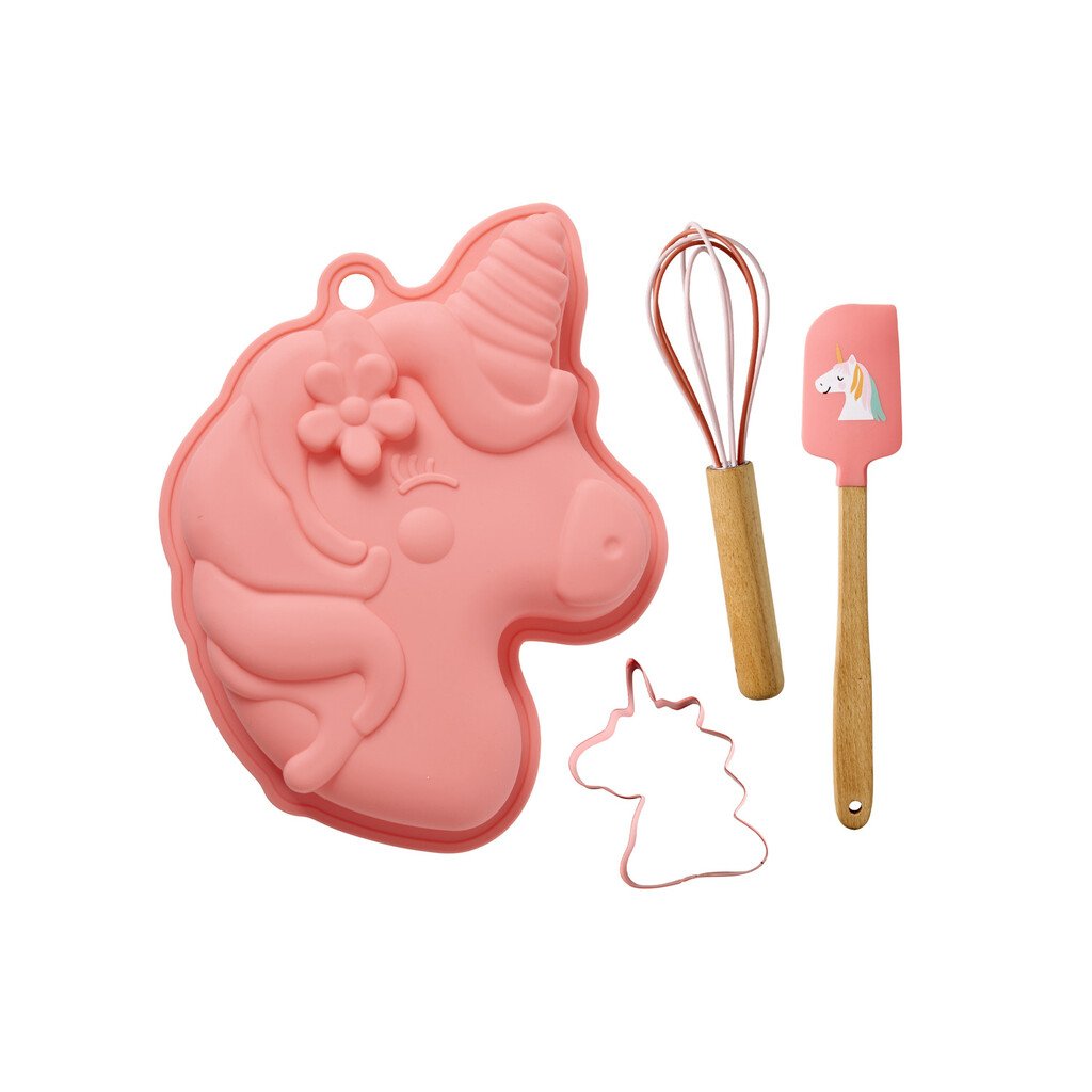 RICE Edelstahl Backset Unicorn Love 4-teilig online kaufen bei SKANDEKO