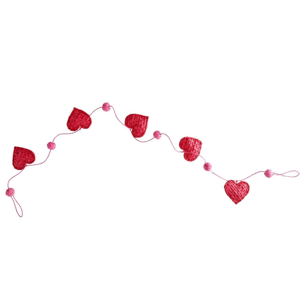 RICE Bast Girlande Hearts online kaufen bei SKANDEKO (Ansicht 2)