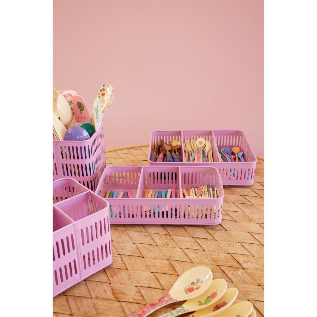RICE Besteck Korb aus Metall, pink online kaufen bei SKANDEKO (Ansicht 2)