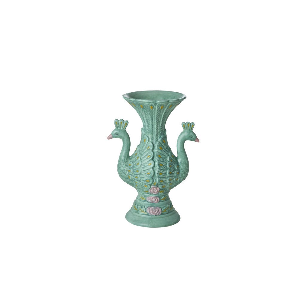 RICE Keramik Vase Peacock online kaufen bei SKANDEKO
