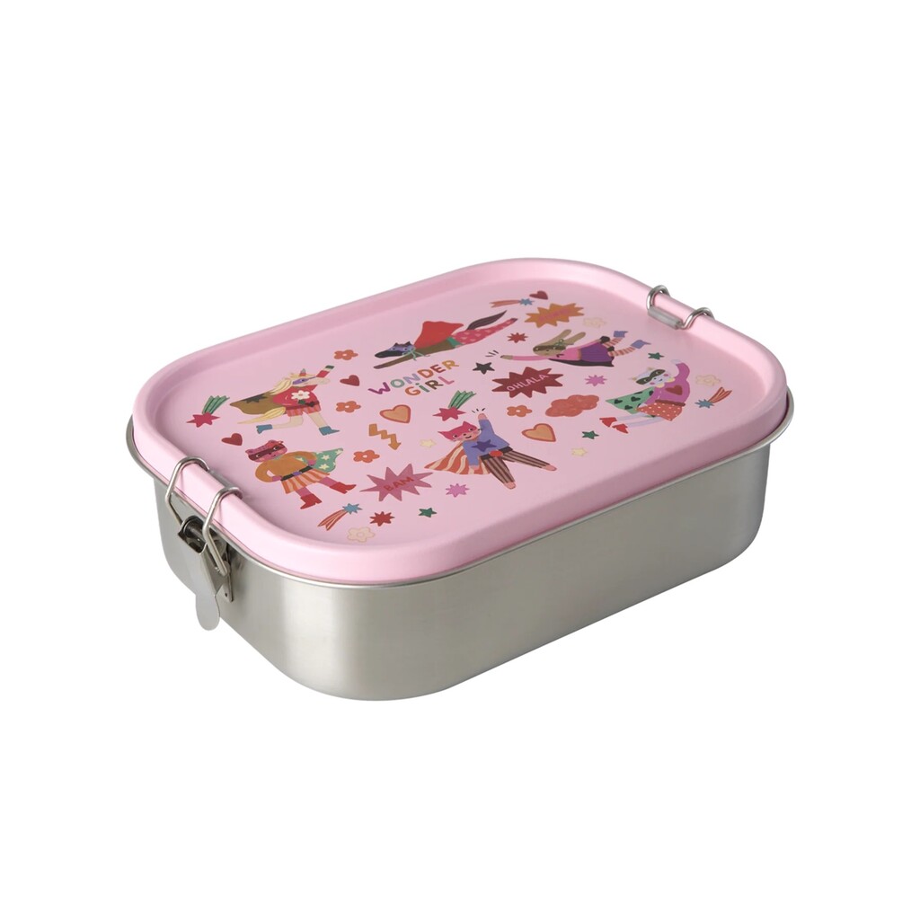 Edelstahl Kinder Lunchbox Brotbox Hero