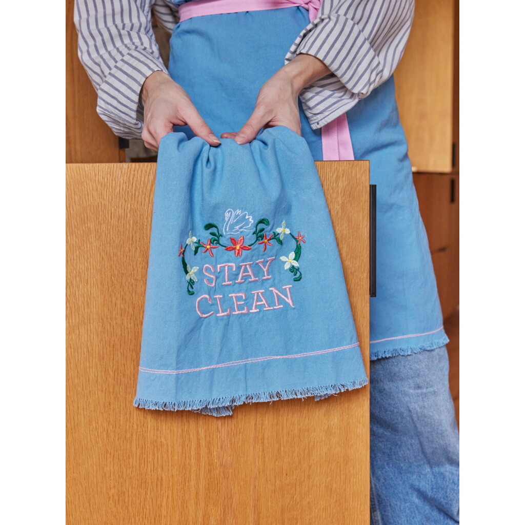 RICE Geschirrhandtuch aus stonewashed Baumwolle Stay Clean online kaufen bei SKANDEKO (Ansicht 2)
