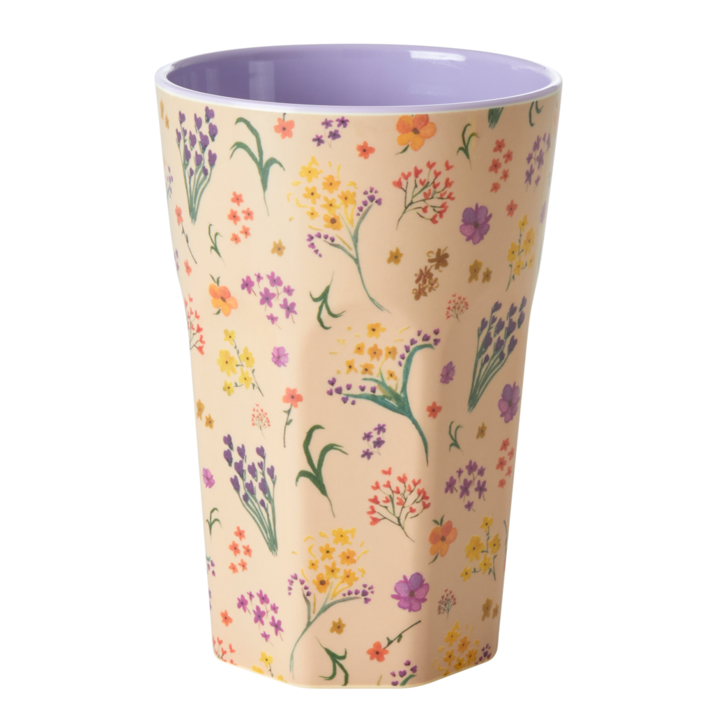 RICE Hoher Melamin Becher Wild Flower online kaufen bei SKANDEKO