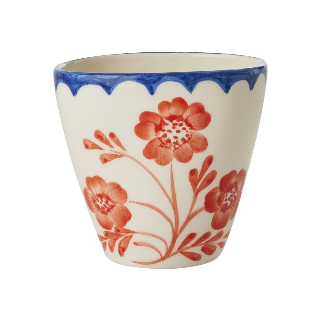 RICE Keramik Becher Handbemalt Vintage Flower online kaufen bei SKANDEKO