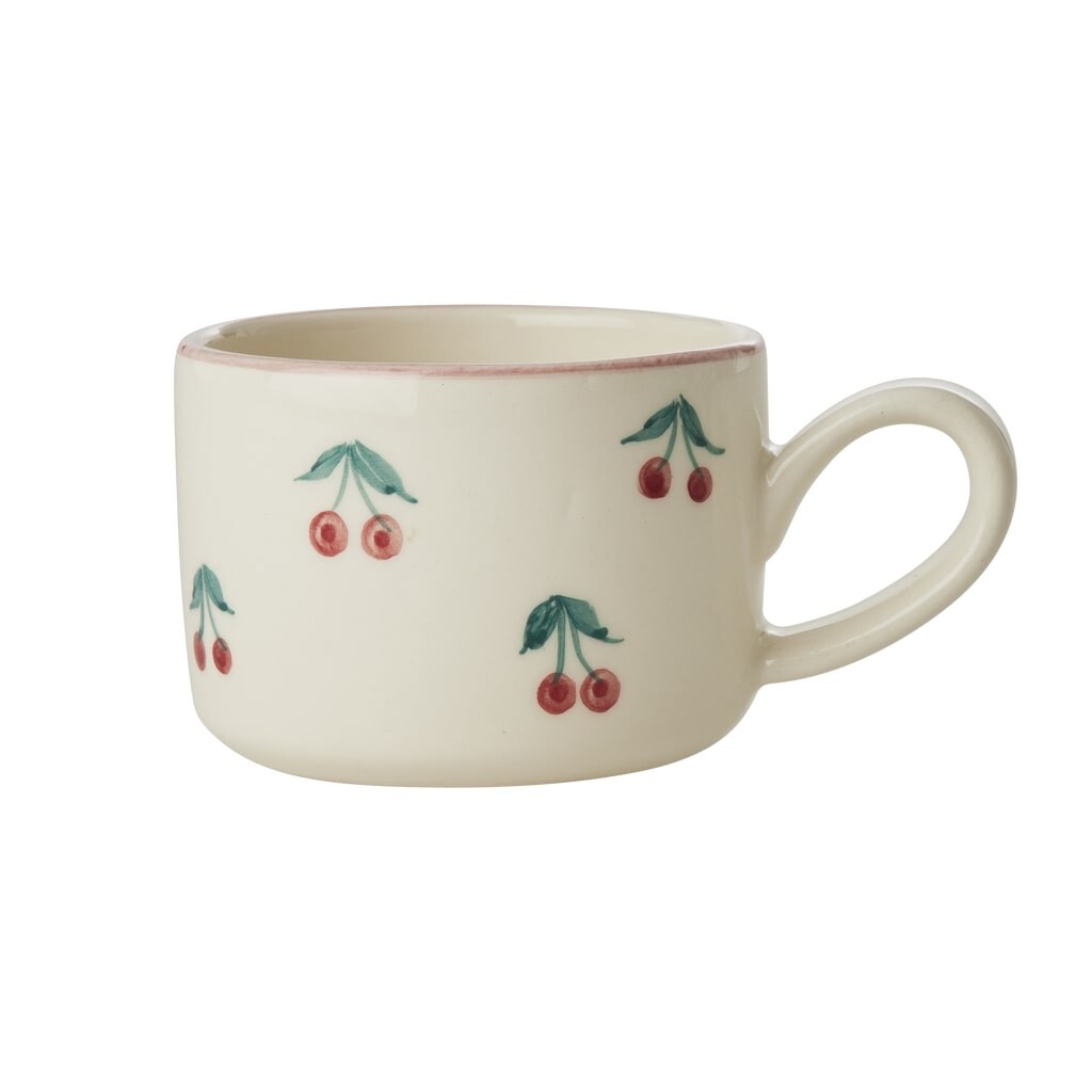 RICE Keramik Cappuccino Tasse Kirschen online kaufen bei SKANDEKO