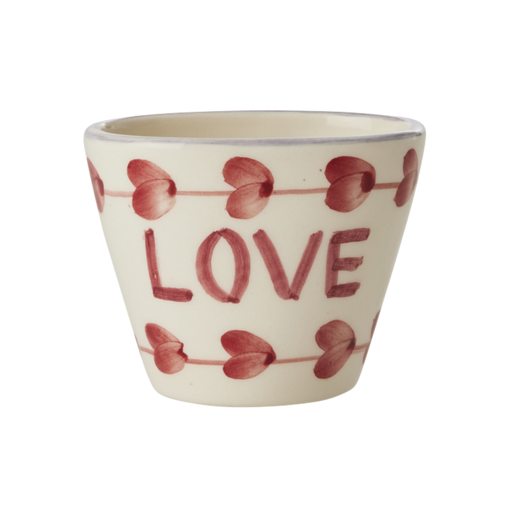 RICE Keramik Espressotasse Handgemacht LOVE online kaufen bei SKANDEKO
