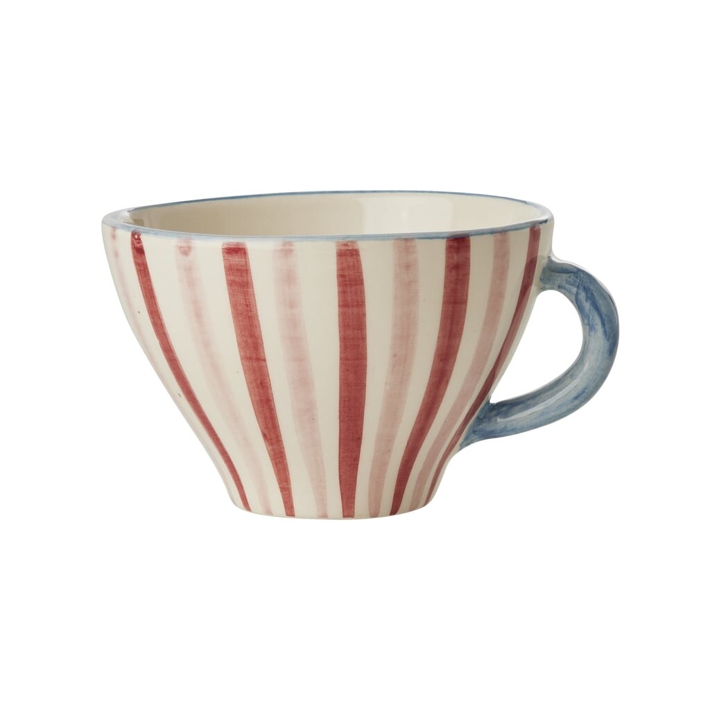 RICE Keramik Teetasse Handbemalt Stripes online kaufen bei SKANDEKO
