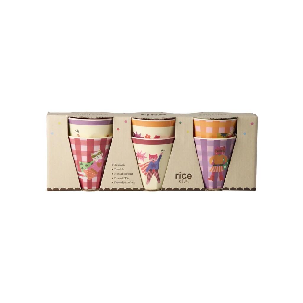 Kinderbecher Small Cup aus Melamin Hero, 6er Pack 