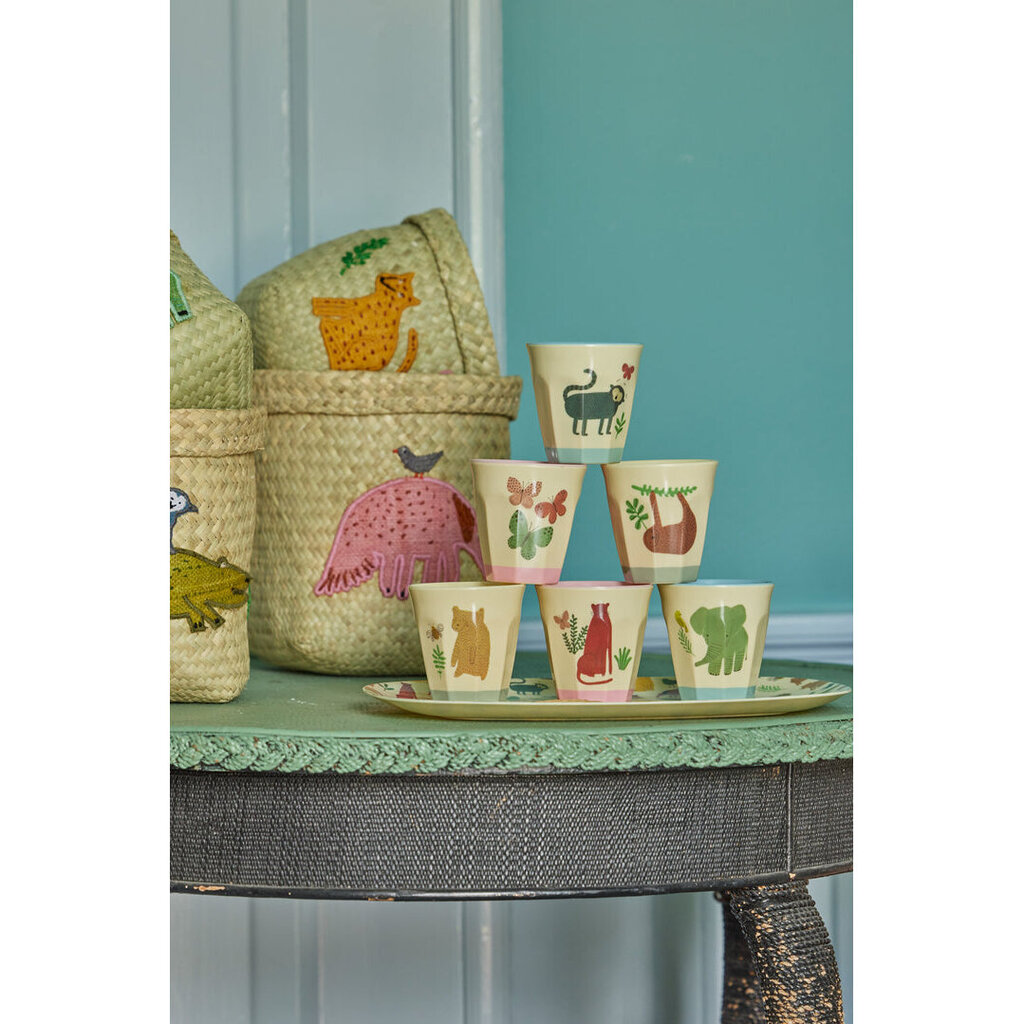 RICE Kleine Melamin Becher Sweet Jungle Print - 6er Set online kaufen bei SKANDEKO (Ansicht 2)