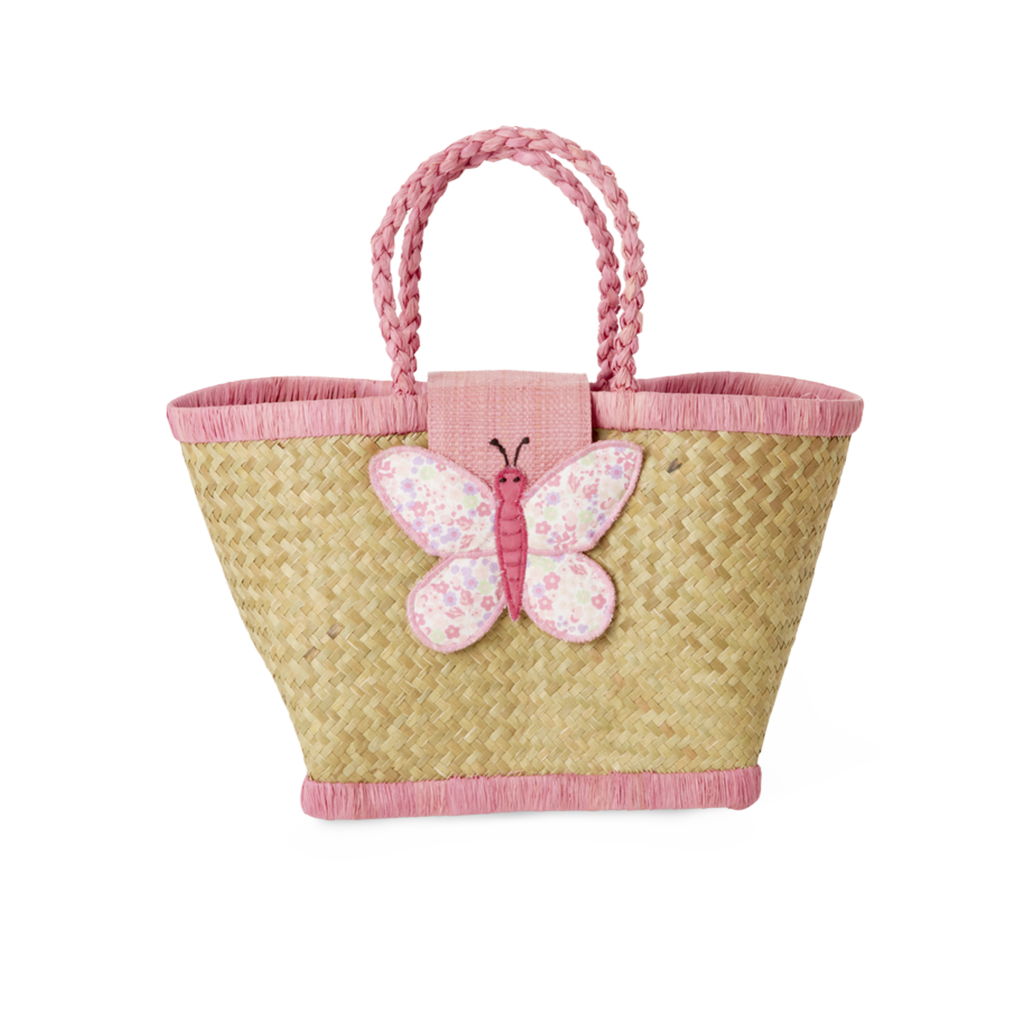 Kleine Raffia Kindertasche