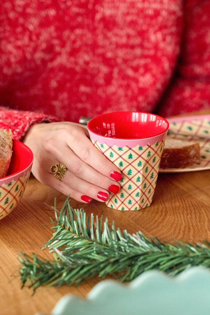 RICE Medium Becher aus Melamin Christmas Tree online kaufen bei SKANDEKO (Ansicht 2)