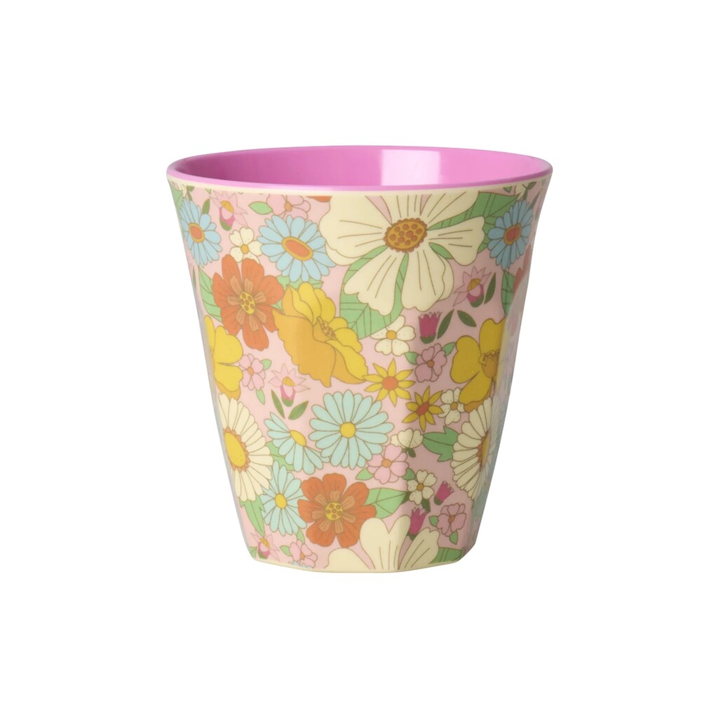 RICE Medium Melamin Becher Flower Power online kaufen bei SKANDEKO