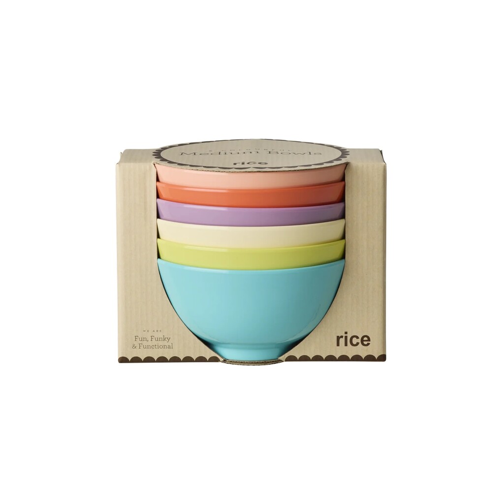 RICE Medium Schüsseln Melamin Glory Days 6er online kaufen bei SKANDEKO