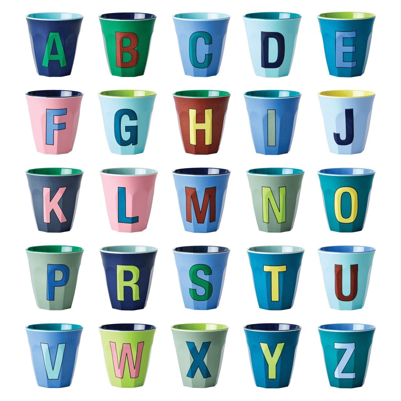 RICE Melamin Becher Buchstaben online kaufen bei SKANDEKO (Ansicht 2)