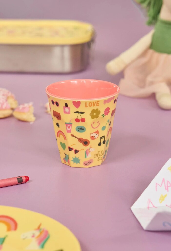 RICE Melamin Becher Medium für Kinder Unicorn Love online kaufen bei SKANDEKO (Ansicht 2)