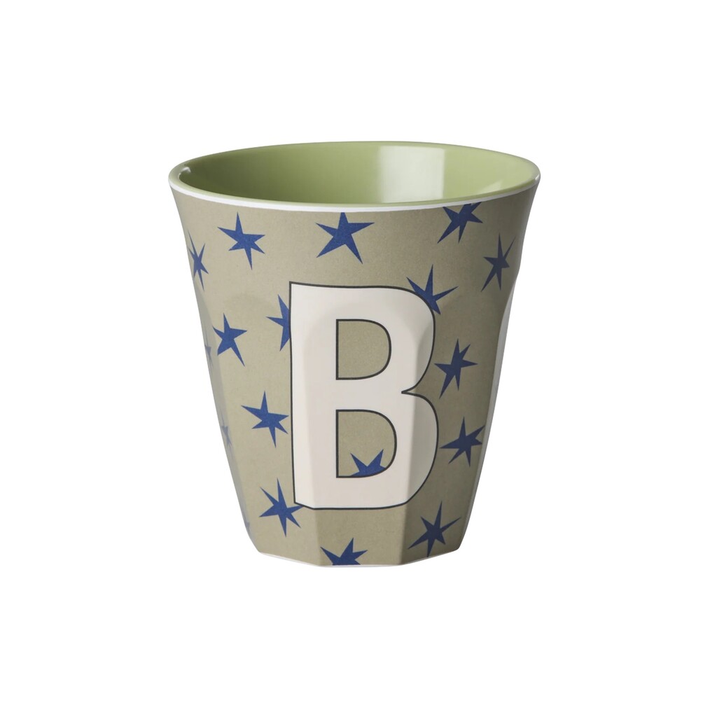 Melamin Buchstabenbecher Stars
