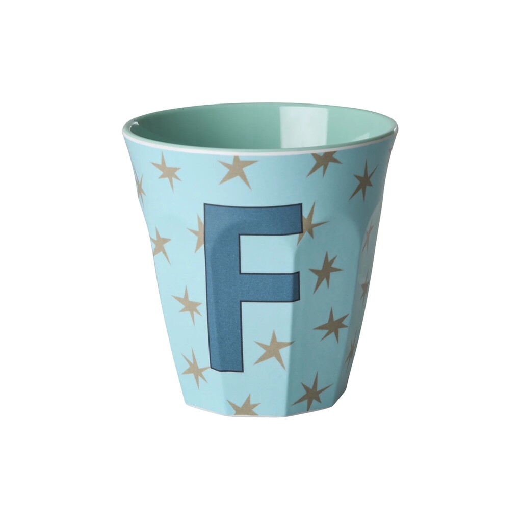 Melamin Buchstabenbecher Stars