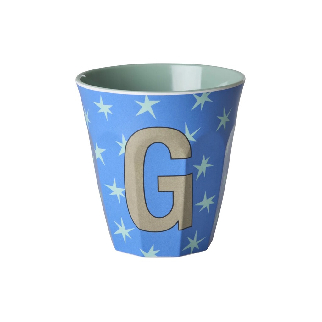 Melamin Buchstabenbecher Stars