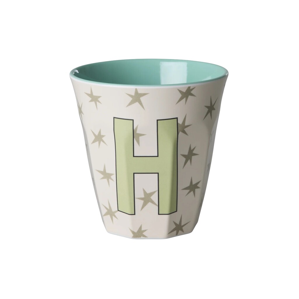 Melamin Buchstabenbecher Stars