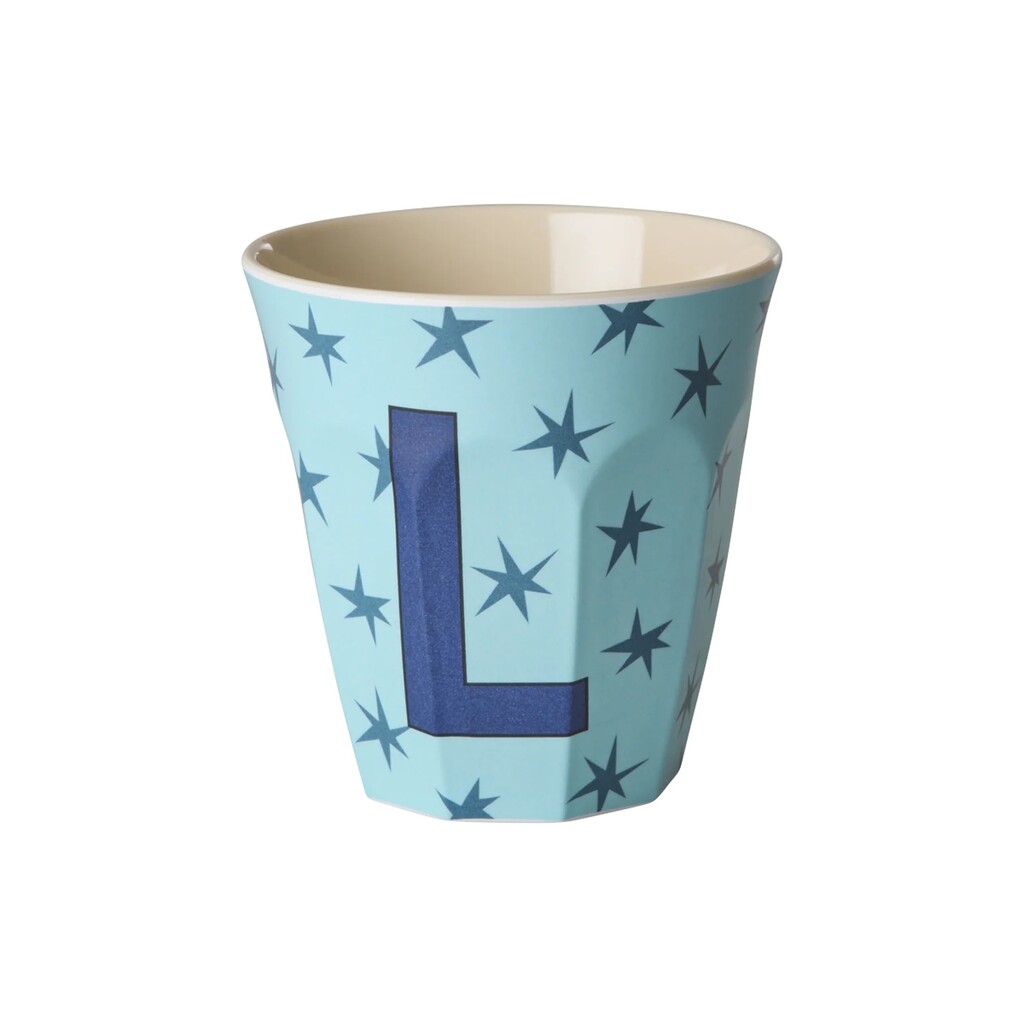 Melamin Buchstabenbecher Stars