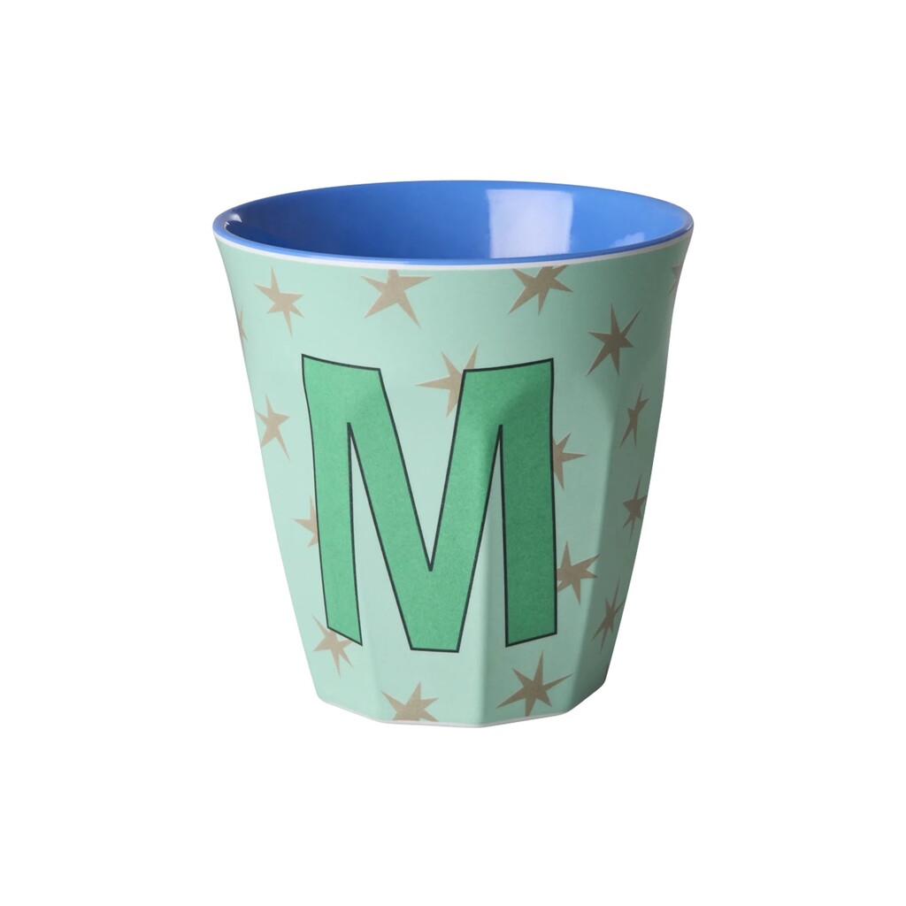 Melamin Buchstabenbecher Stars