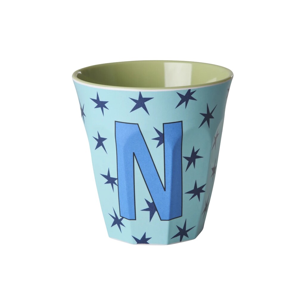 Melamin Buchstabenbecher Stars
