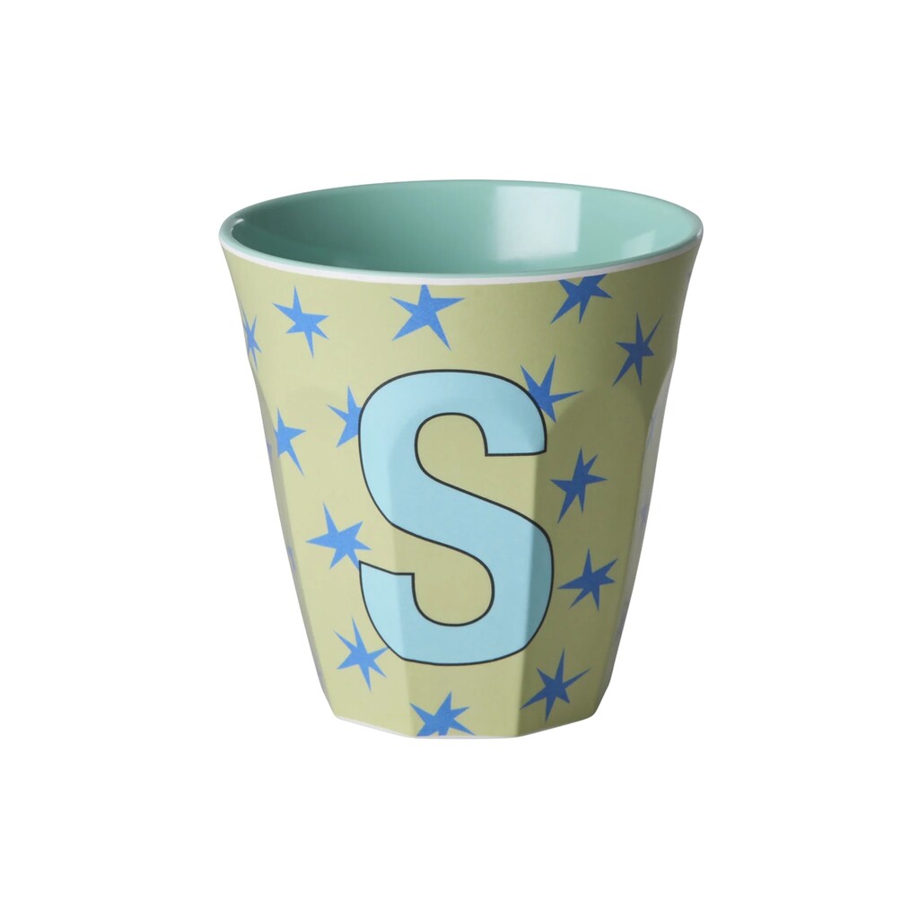 Melamin Buchstabenbecher Stars